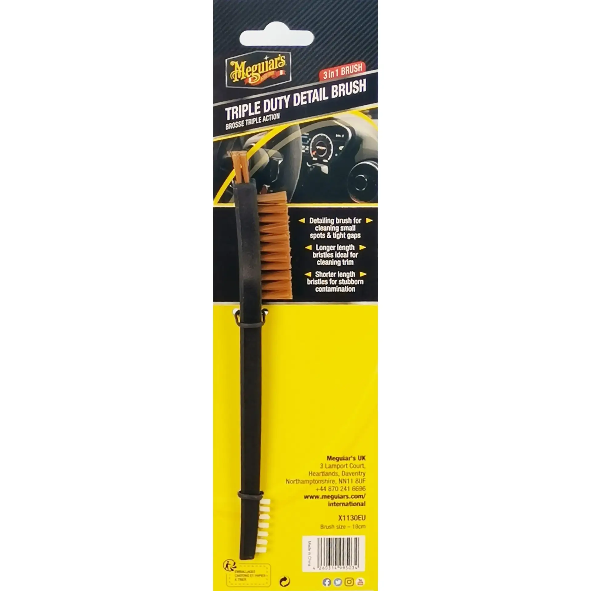 MEGUIAR’S TRIPLE DUTY DETAIL BRUSH