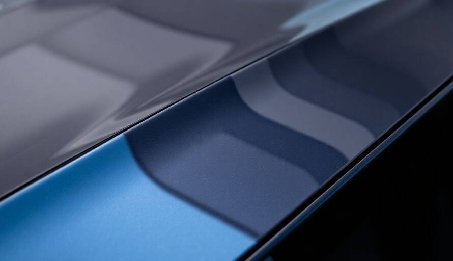 Glanzende auto met keramische coating.