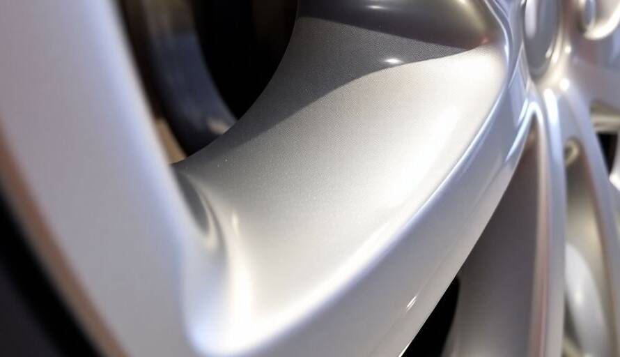 Glanzende velgen met hoogglans coating.