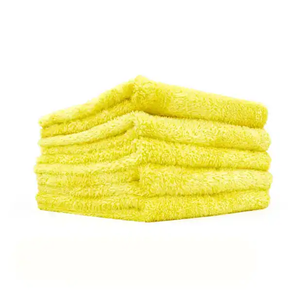 THE RAG COMPANY Eagle Edgeless 350 Geel microvezeldoek 5 Stuks Polijstdoek