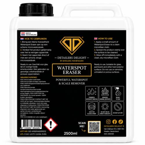 DETAILERS DELIGHT WATERSPOT ERASER – POWERFUL WATERSPOT 2.5L