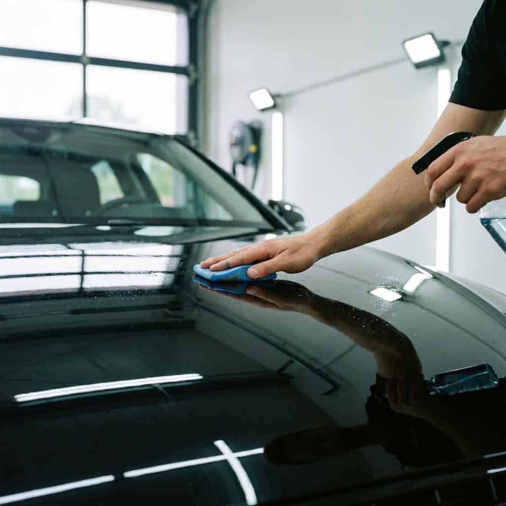 Auto kleien voor polijsten